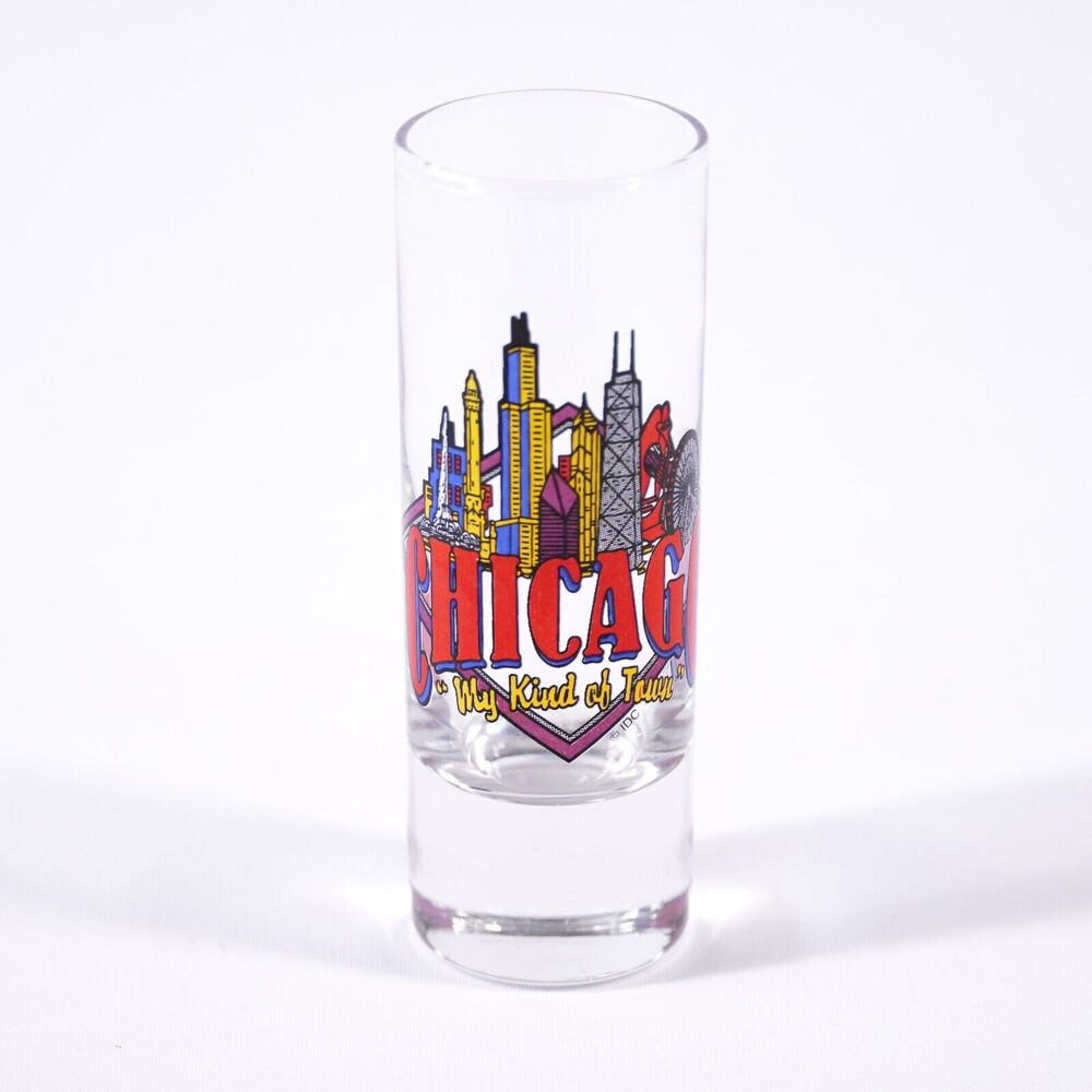 Chicago City Skyline My Kind of Town 4" Shot Glass Barware Bar Cup Drinkware